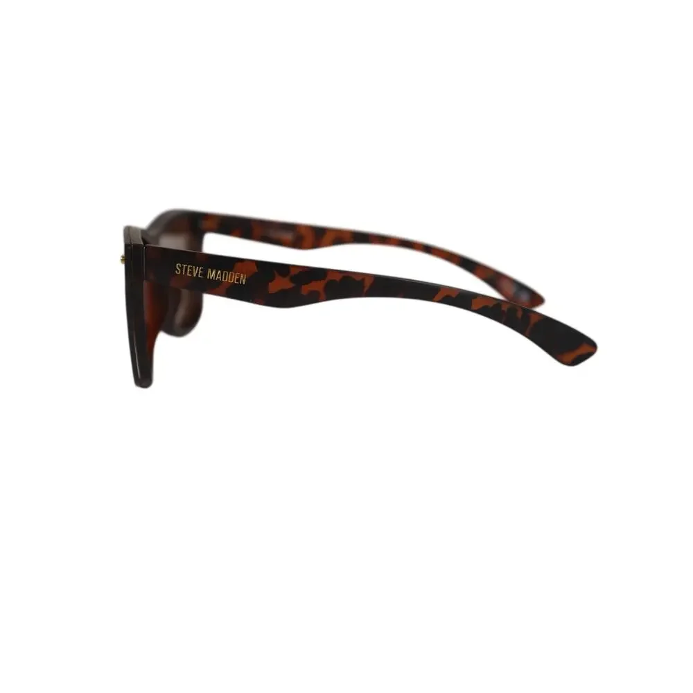 Steve Madden MARLINS Lightweight Shield Sunglasses - Tortoise / Brown - NWT